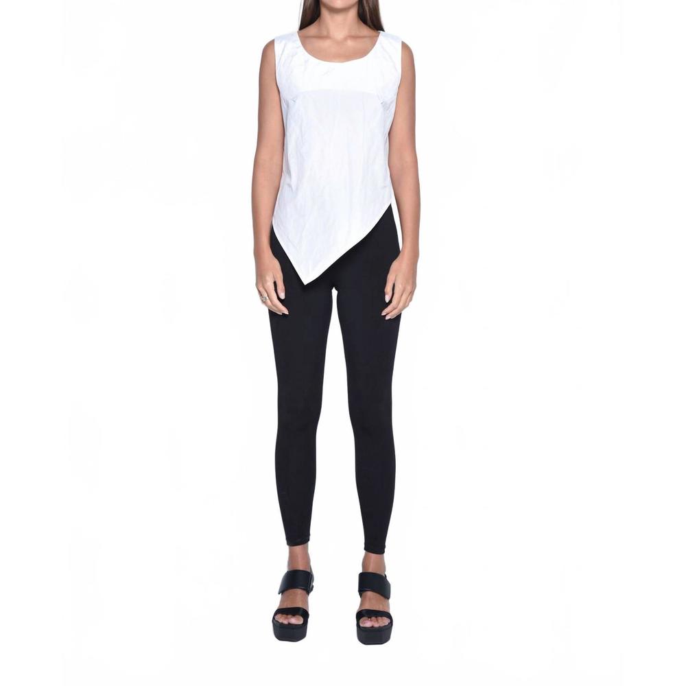 NEW SIMPLY MILA uneven hem tank in white
